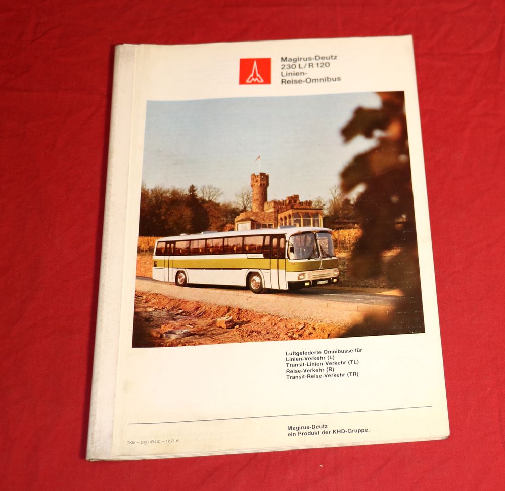 Magirus Deutz Linien Reisebus 230 L / R 120 Prospekt Omnibus