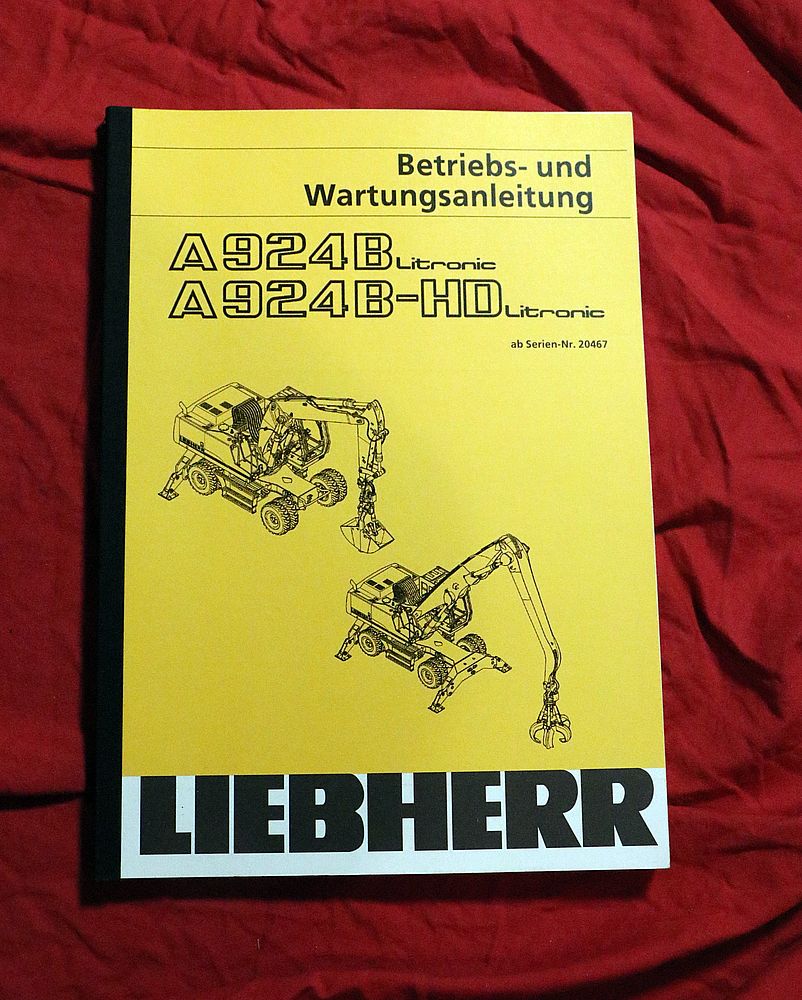 Liebherr A 924 B und B-HD Litronic  Bagger , Mobilbagger