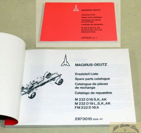 Magirus Deutz  232  D 16, 19  K, AK, L, S