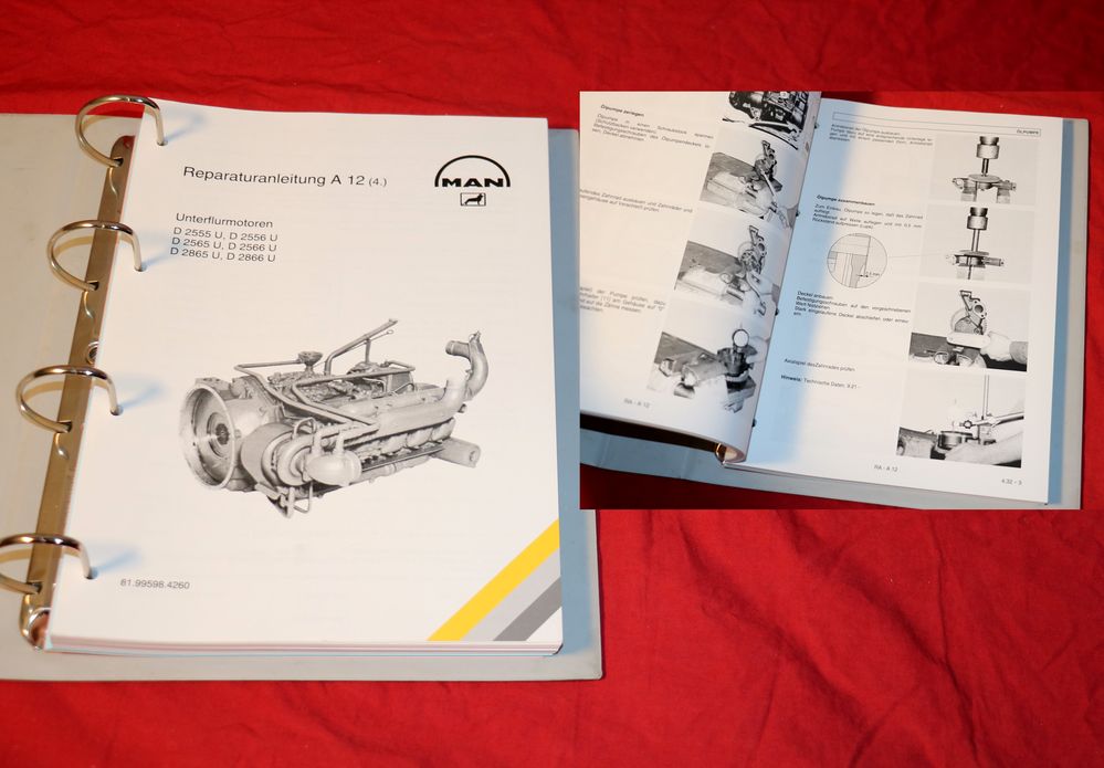 Unterflurmotoren MAN D 2555, 2556, 2565, 2566 , 2865, 2866 U