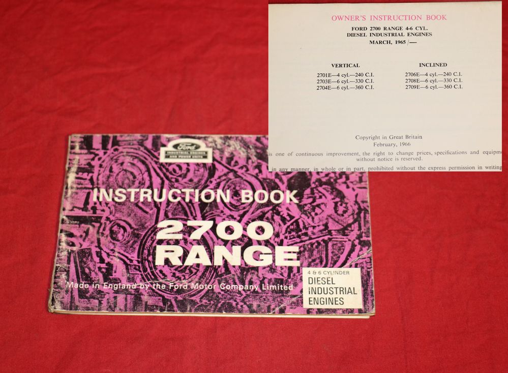 FORD 2700 Range Dieselmotoren 4 u. 6 Zyl.