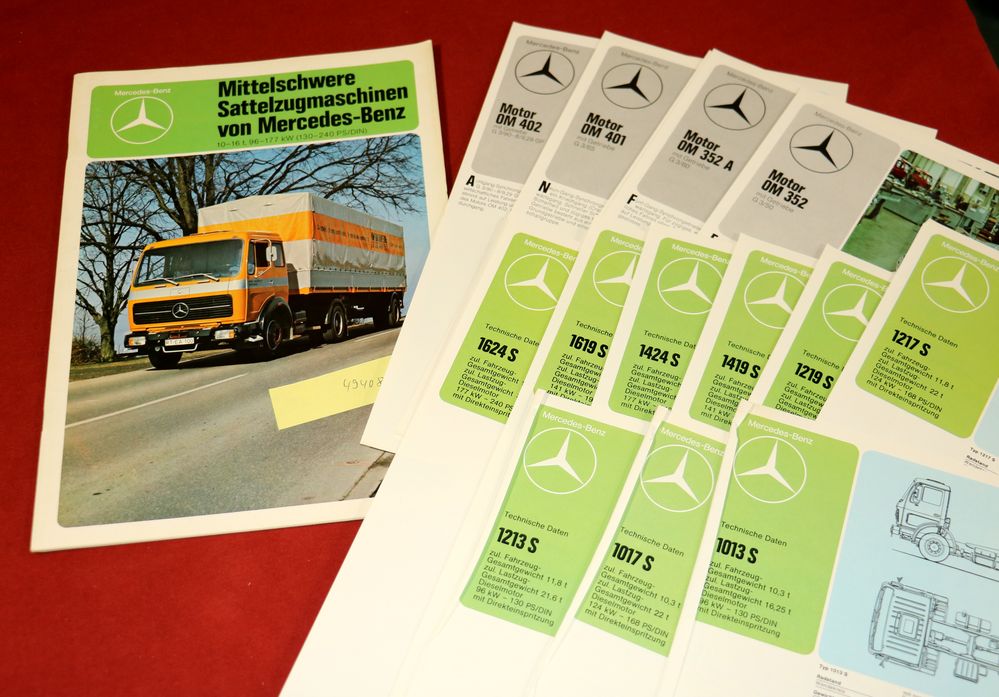 49408 Mercedes Mittelschwere Sattelzugmaschinen 10 - 16 t  , Prospekt