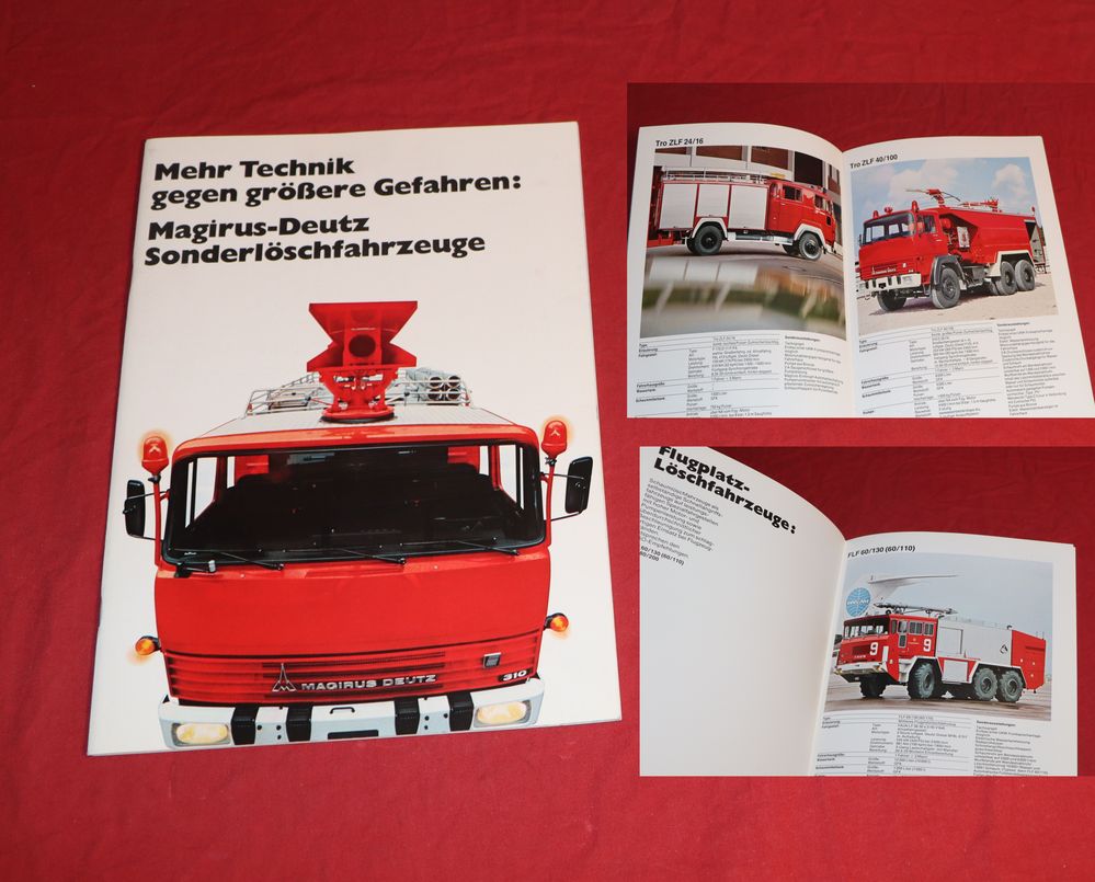 Magirus Sonderlöschfahrzeuge , Prospekt Feuerwehr 