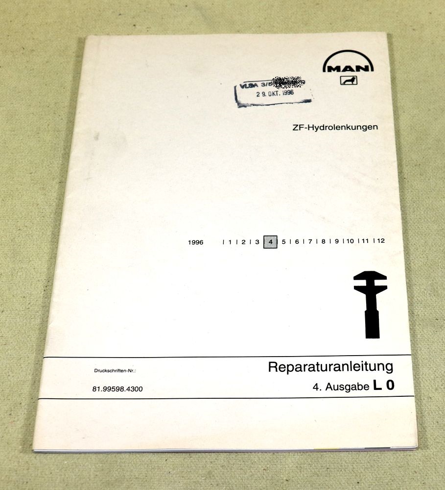 Werkstatthandbuch ZF Hydrolenkungen in MAN