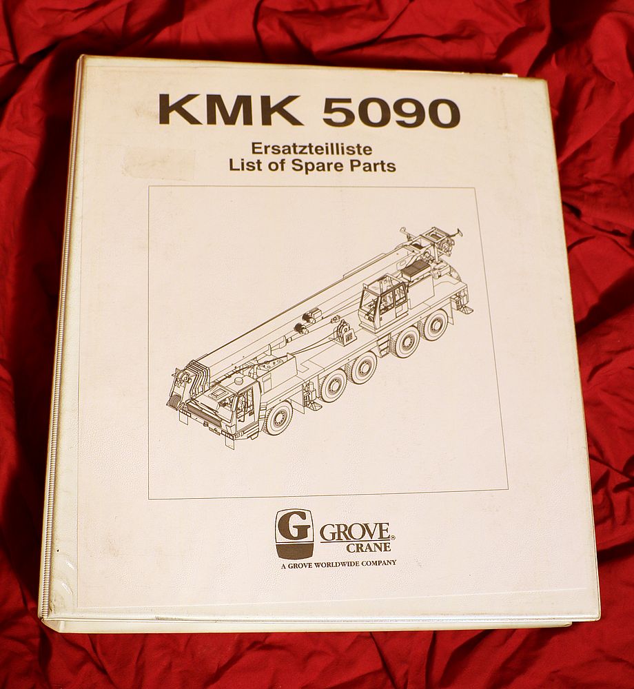 Autokran Krupp GROVE  KMK 5090 Ersatzteilliste