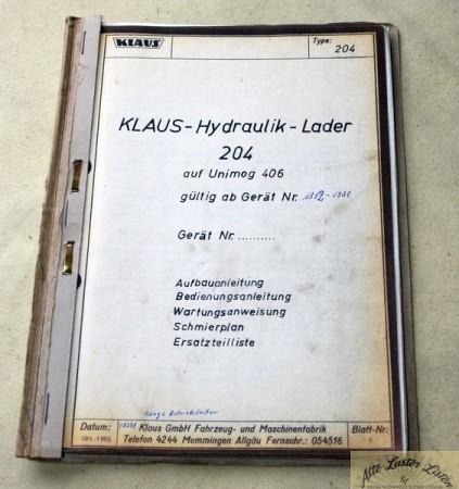 KLAUS  BAGGER   204  , auf Unimog 406