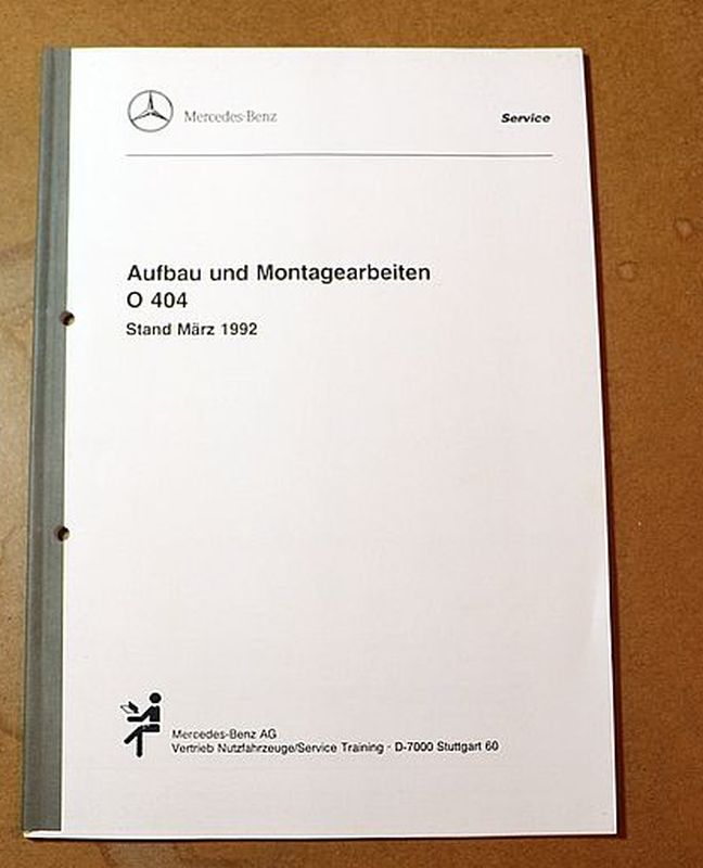 Mercedes O 404 Service Training, Bus Aufbau