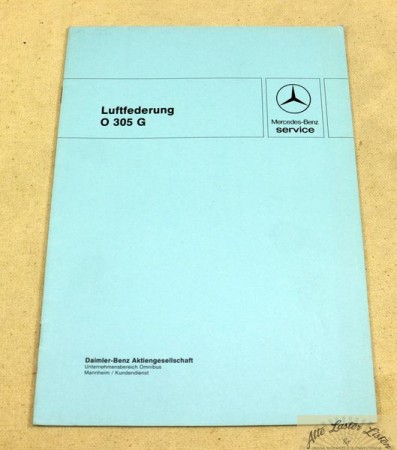Mercedes Service Info   Luftfederung für O 305 G