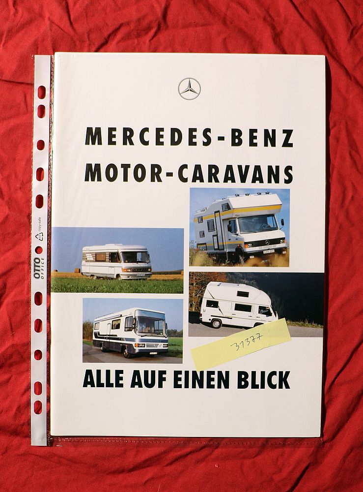 Mercedes Motor Caravans , alle auf einen Blick  ,  Programmübersicht