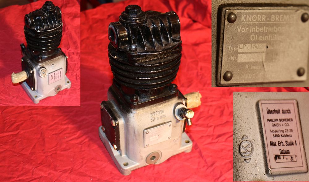 40864 Kompressor KNORR LP 1502 Druckluft Luftpresser