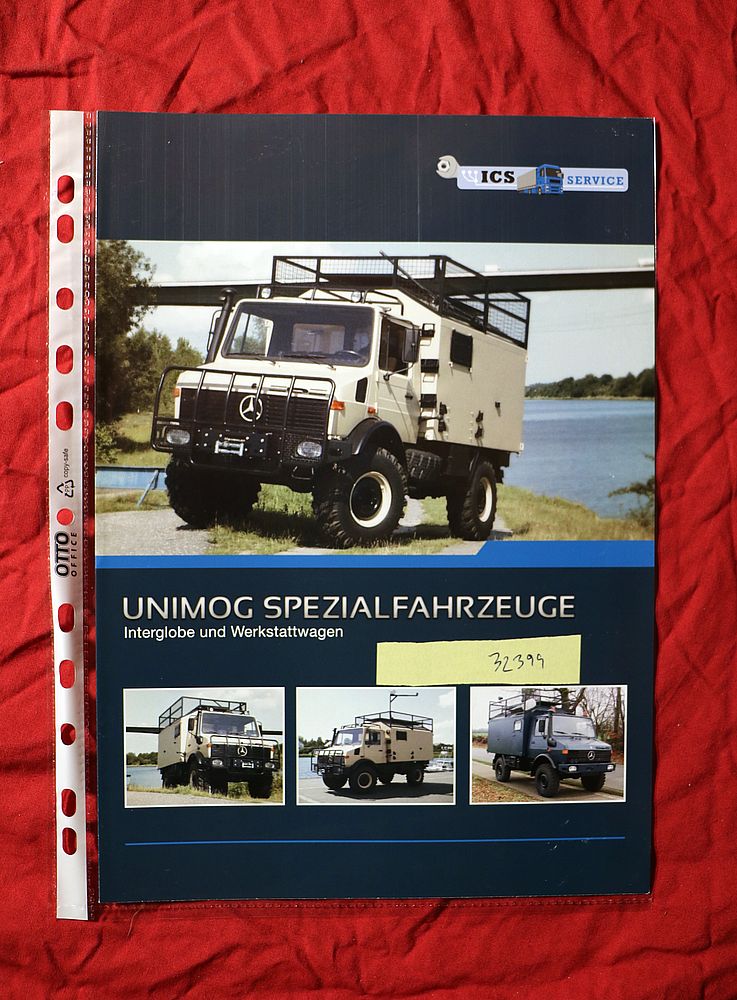 Prospekt ICS Inter Commerz , Unimog Spezialfahrzeuge U 1300