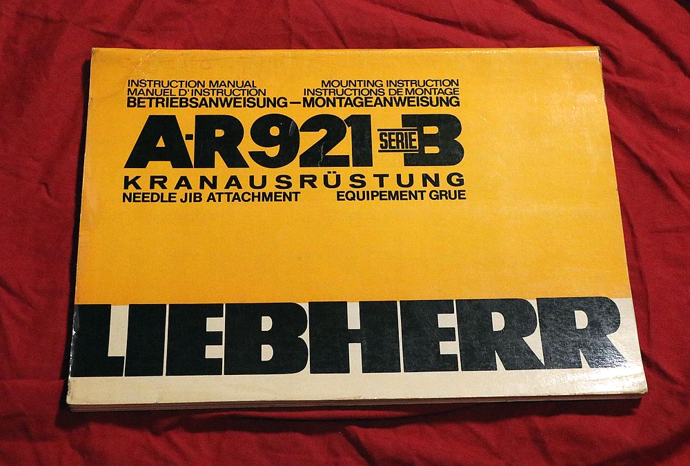 Kranausrüstung für Liebherr A + R 921 B Mobil Bagger