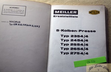 Meiller - Kipper  auf   Magirus  250 D 22 FK  6x4