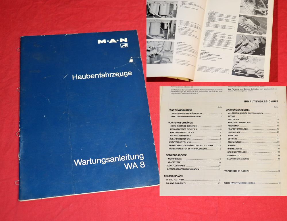 Wartungsanleitung MAN Haubenfahrzeuge LKW