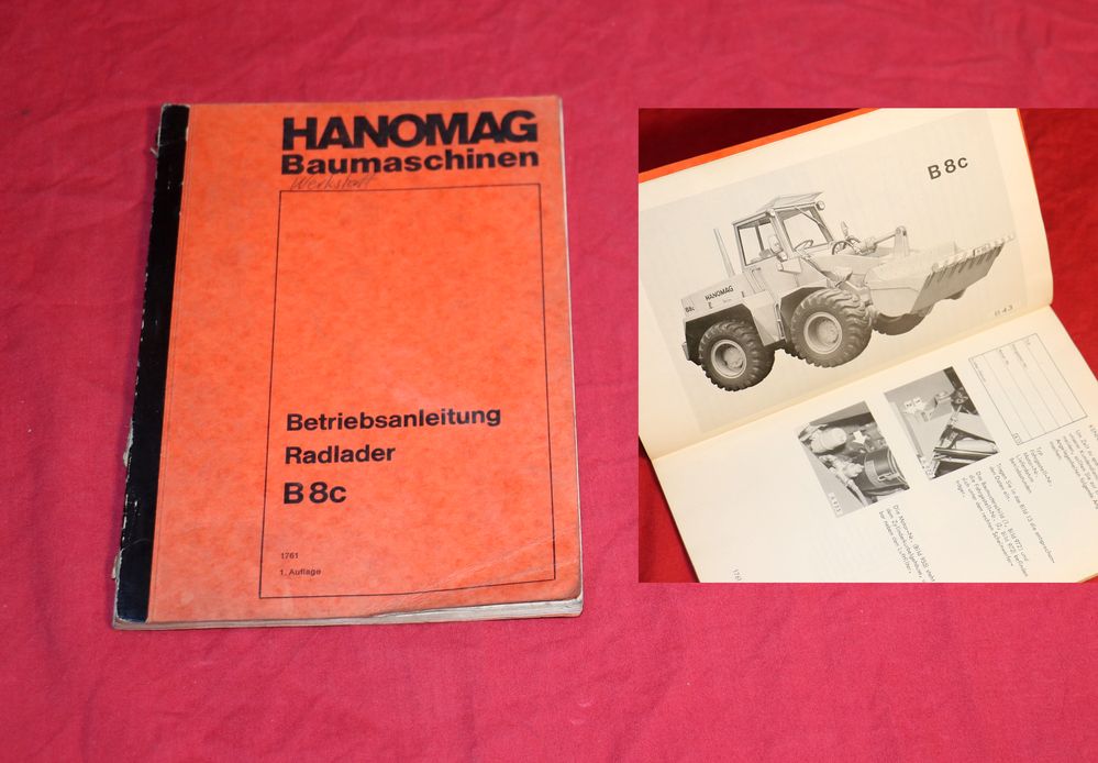 Hanomag B 8 c Radlader Betriebsanleitung
