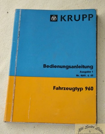 KRUPP 960 Hauber und Frontlenker LKW