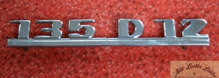 Schriftzug für Magirus 135 D 12