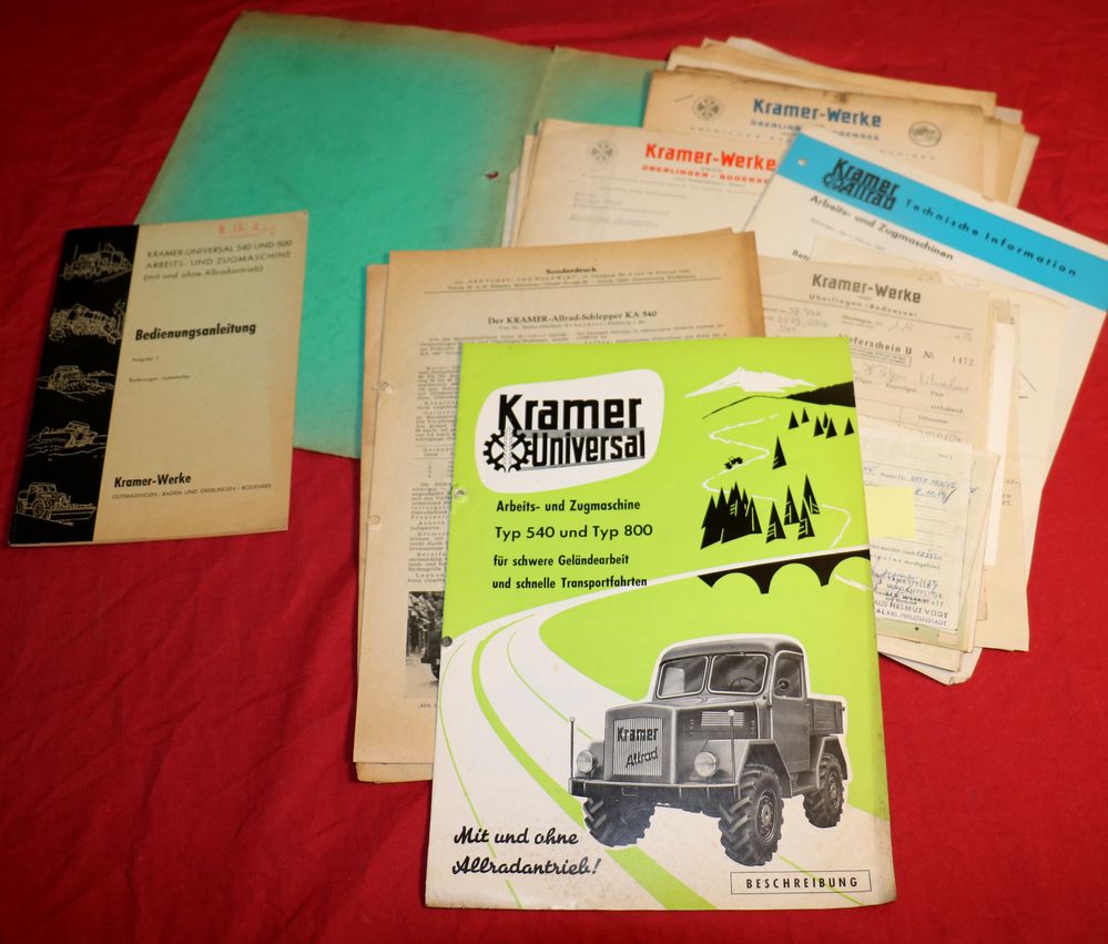 Kramer Universal 540, 800 Betriebsanleitung