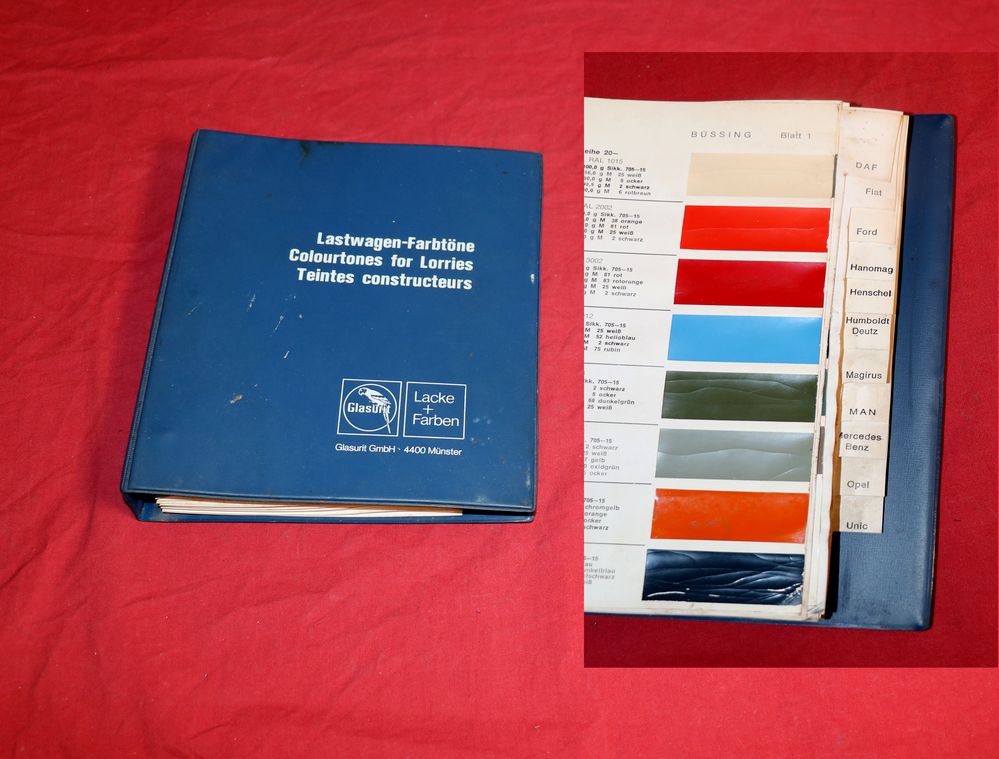 Katalog Glasurit Lacke und Farben für Lastwagen LKW