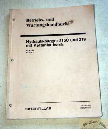 CATERPILLAR   Hydraulikbagger  215C und 219