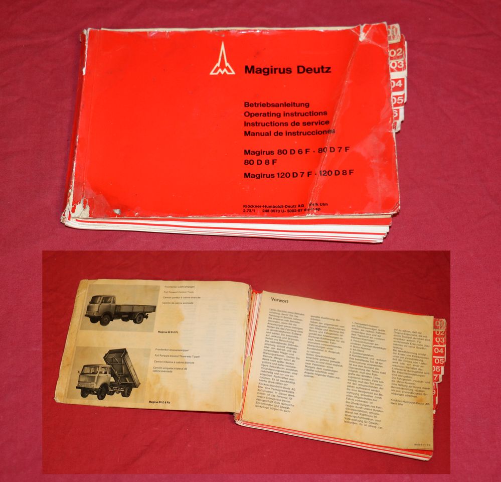 Eicher Magirus 80 D 6-8 F, 110, 120 D 7+8 F