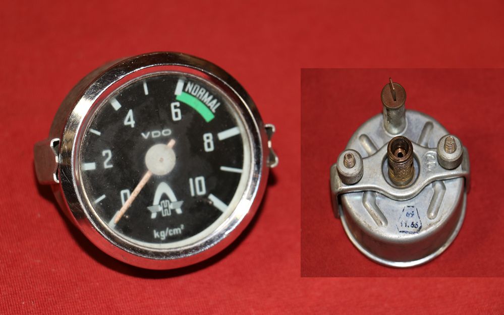 Druckluftanzeige VDO mit Hanomag Emblem