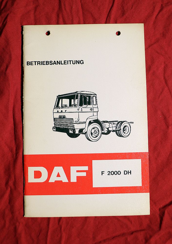 DAF F 2000 DH , Betriebsanleitung