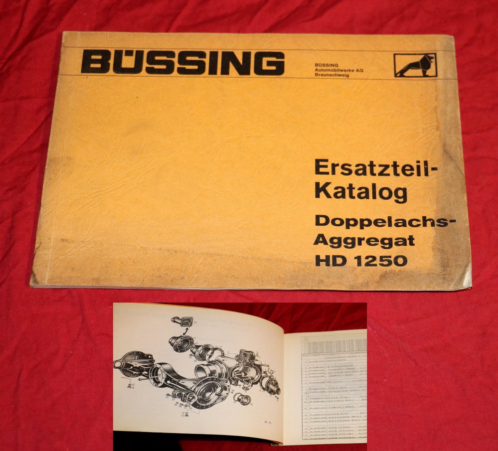 49167 Büssing Doppelachse Aggregat HD 1250 , Dreiachser LKW