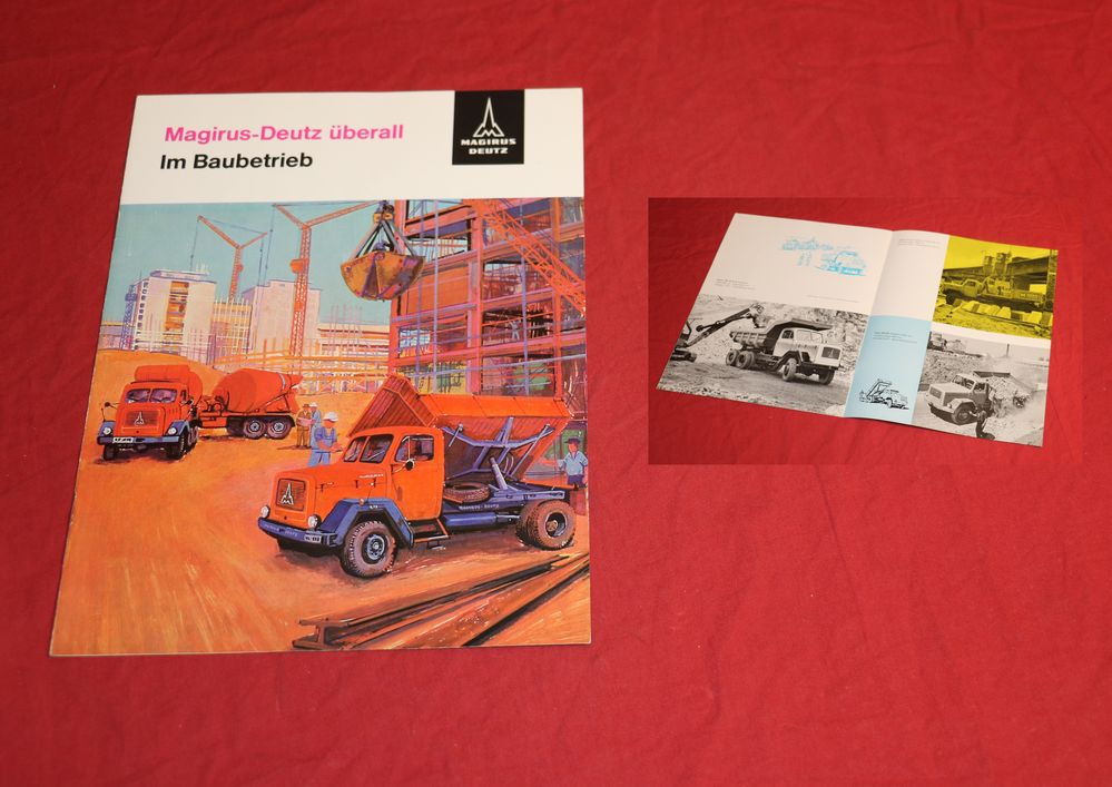 Prospekt Magirus Deutz überall , Im Baubetrieb 