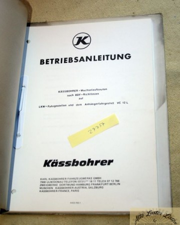Kässbohrer  BDF Wechselaufbauten