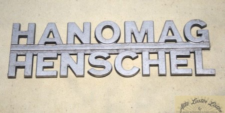 Schriftzug, Emblem Hanomag Henschel