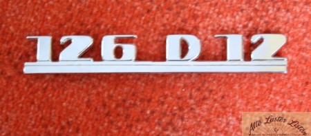 Schriftzug  126 D 12