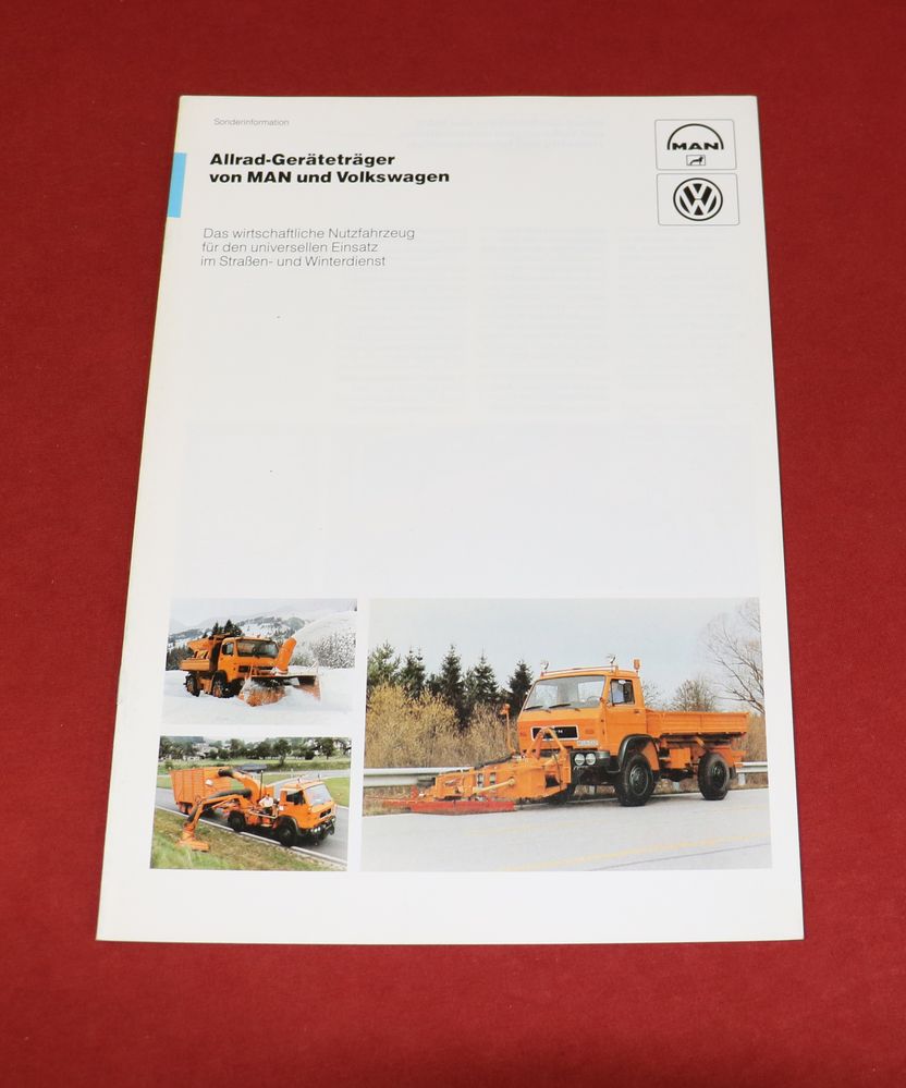 MAN VW Allrad Geräteträger Prospekt LKW 4x4