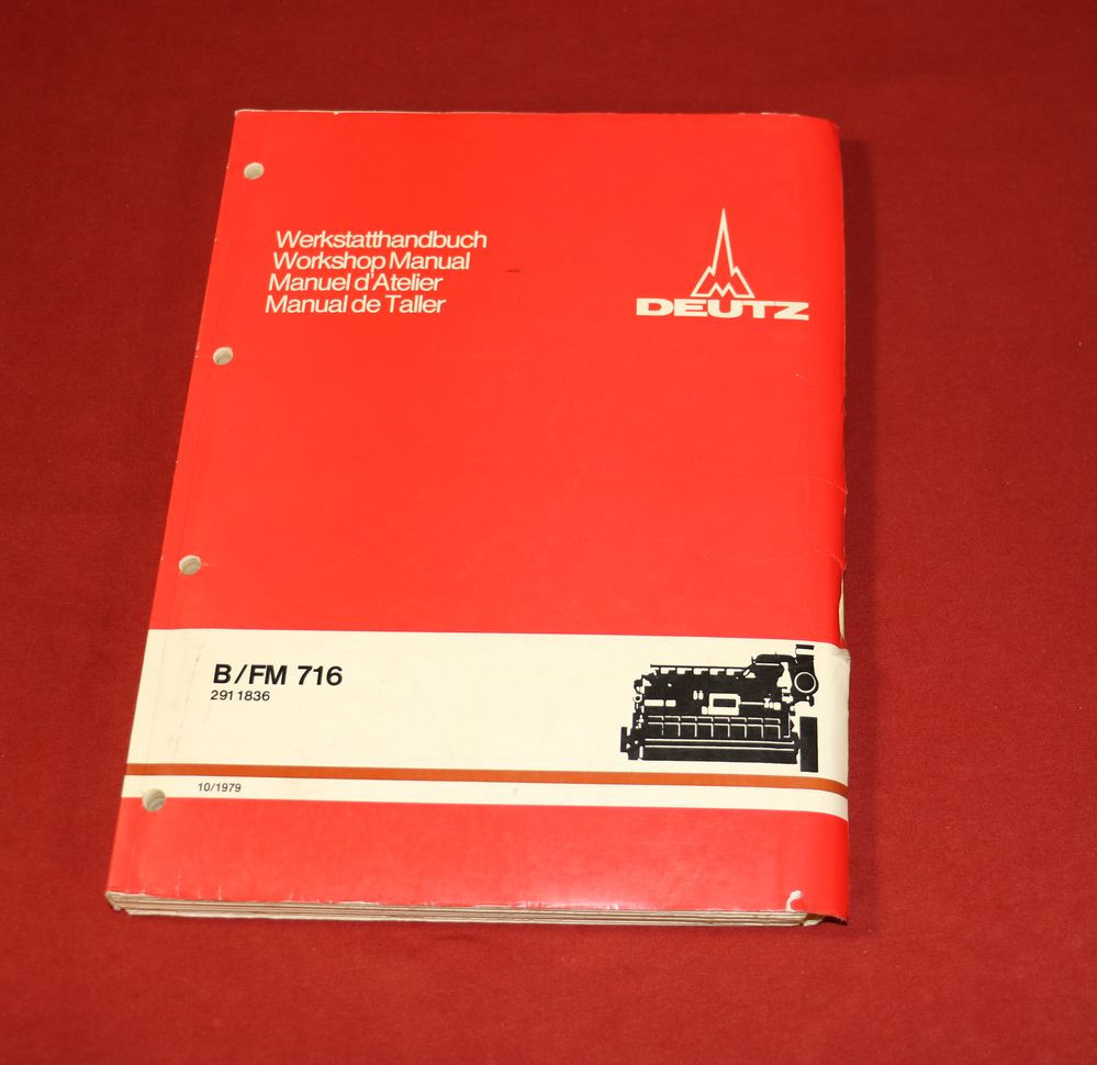 Deutz B/ FM 716 Motor Werkstatthandbuch
