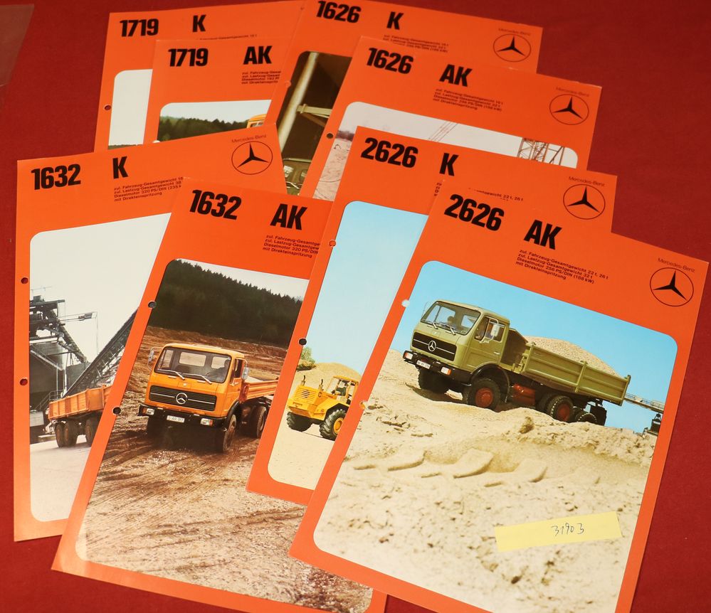 31903-2 Prospektblätter Mercedes NG LKW   Typen
