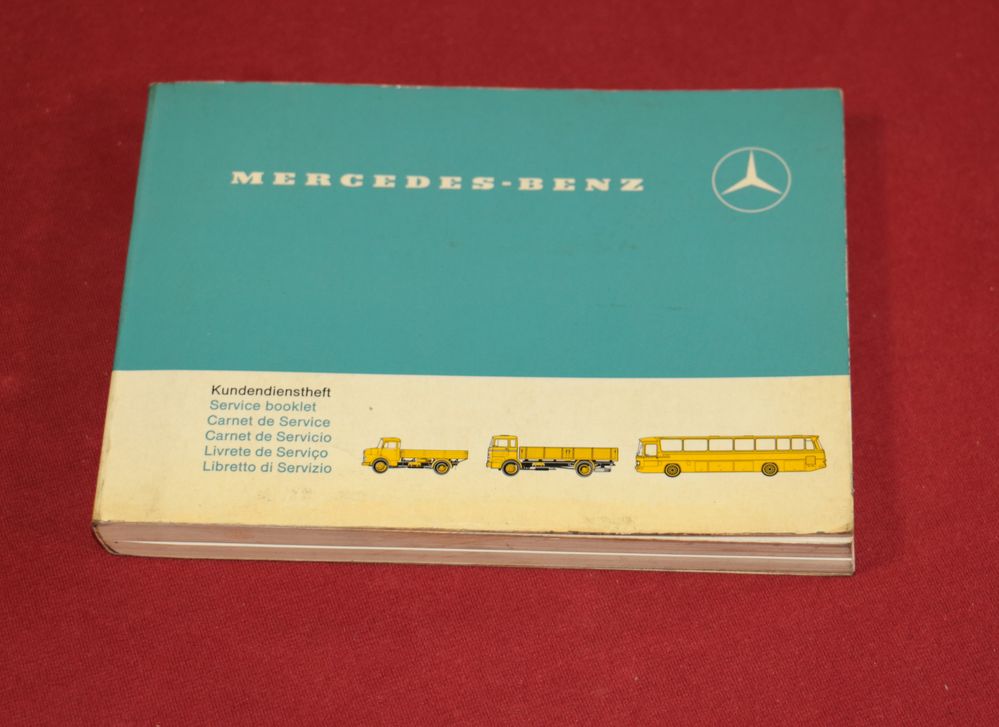 Kundendienst - Scheckheft Mercedes LKW und Bus , 1971