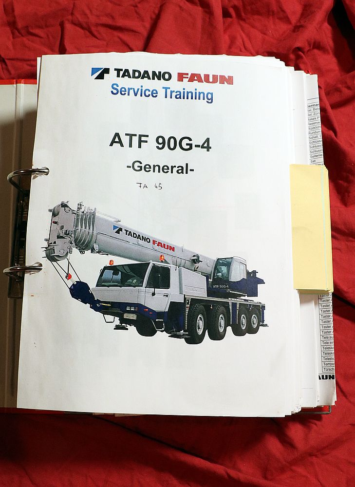 FAUN  Kranwagen ATF 90 G-4 , Service Training