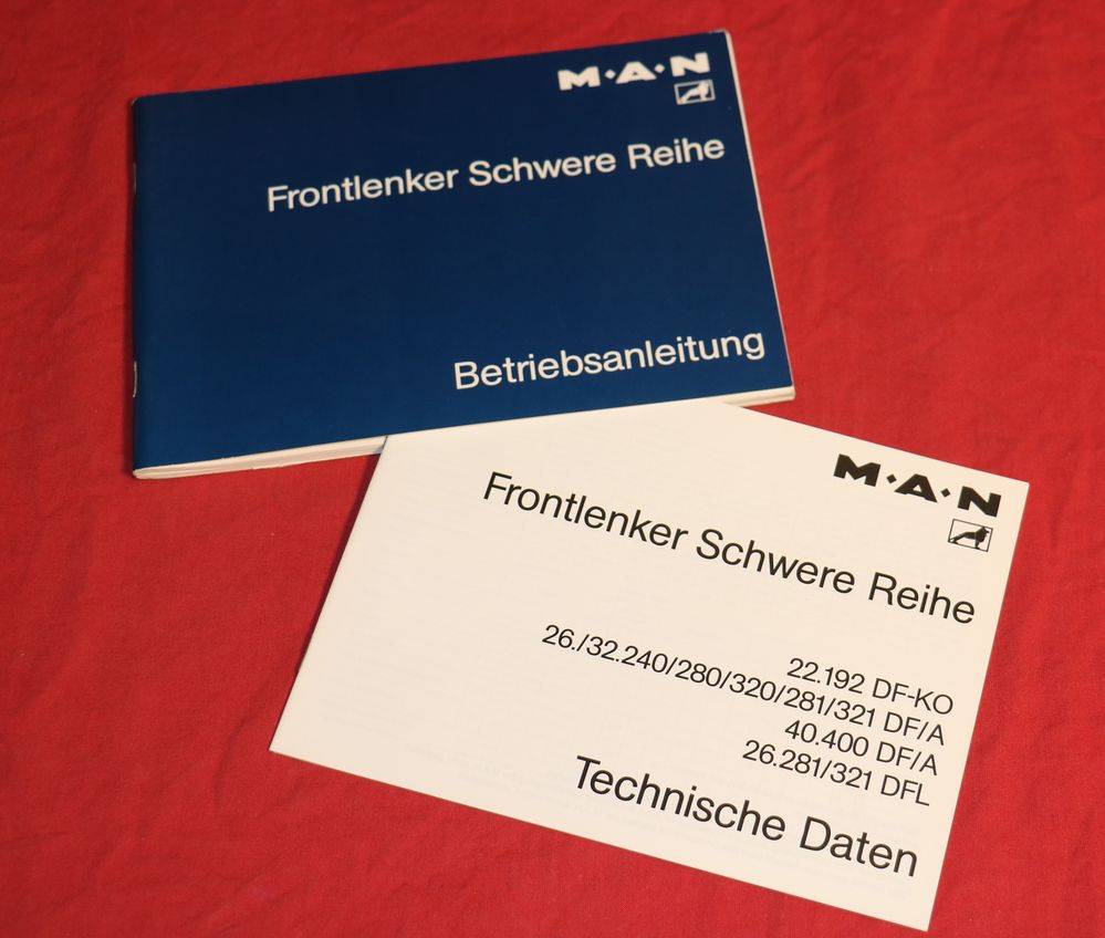 MAN Betriebsanleitung LKW Frontlenker  Schwere Reihe 1980