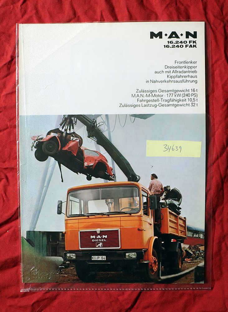MAN 16.240 FK, FAK  Frontlenker Kipper, Allrad