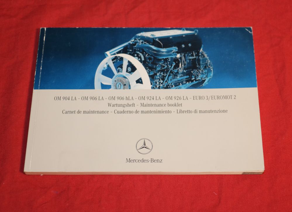 Mercedes Motor OM 904,  906 LA   924, 926 LA  Wartungsheft