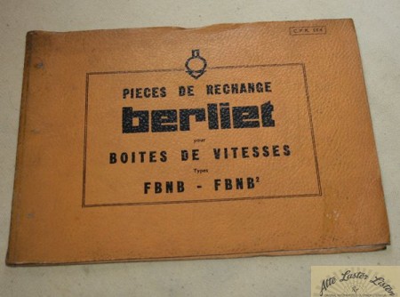BERLIET   Getriebe  FBNB , FBNB 2  Boite de vitesses