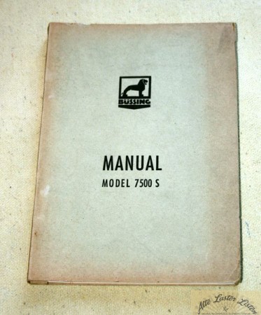 7500  S                   Manual Buessing Truck