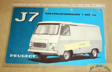 Peugeot J7   Kastenlieferwagen 1400 Kg