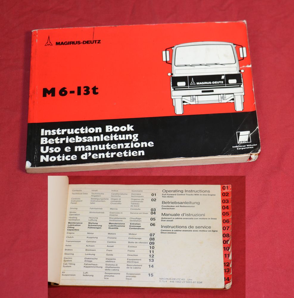 Magirus M 6 - 13 t MK Reihe Betriebsanleitung