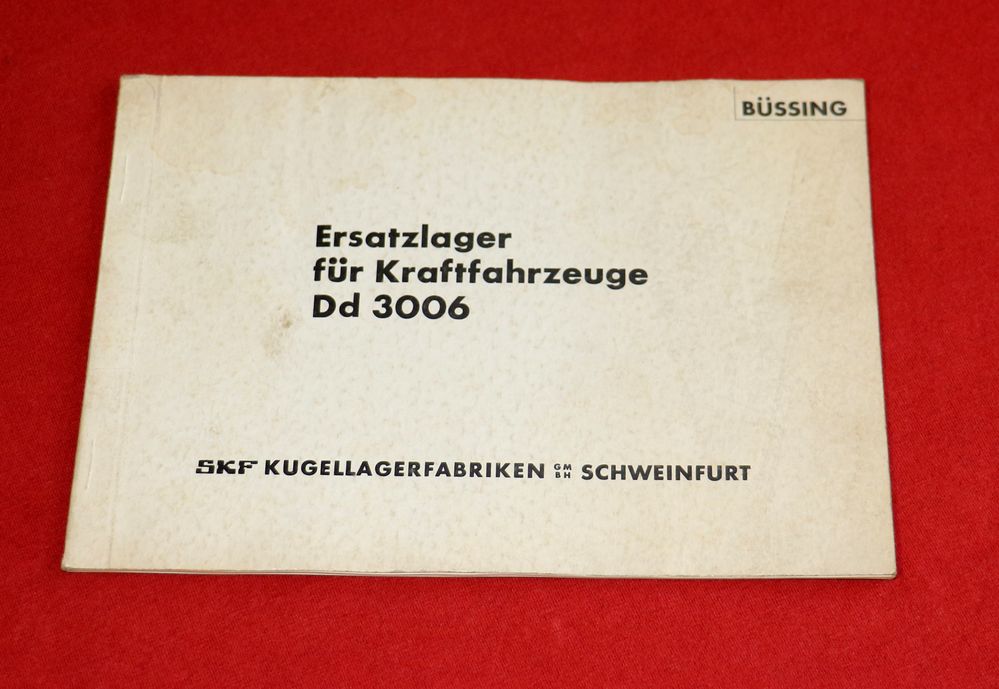 Büssing Ersatzlager SKF Kugellager