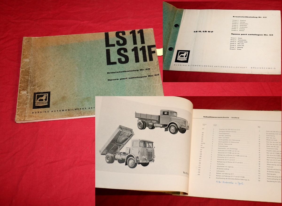 Büssing LS 11 , LS 11 F Ersatzteilliste | 57137