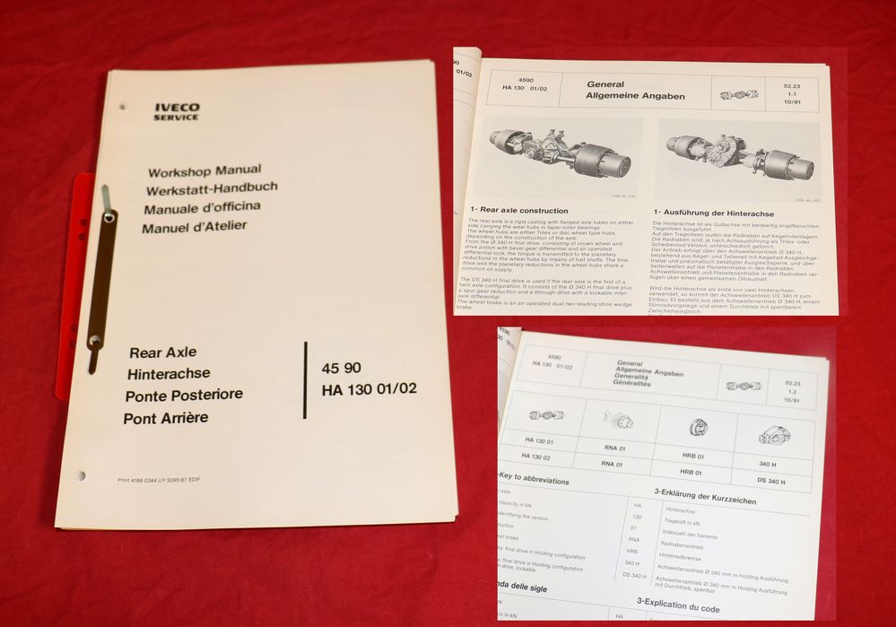 Magirus Deutz Hinterachse 4590 Iveco