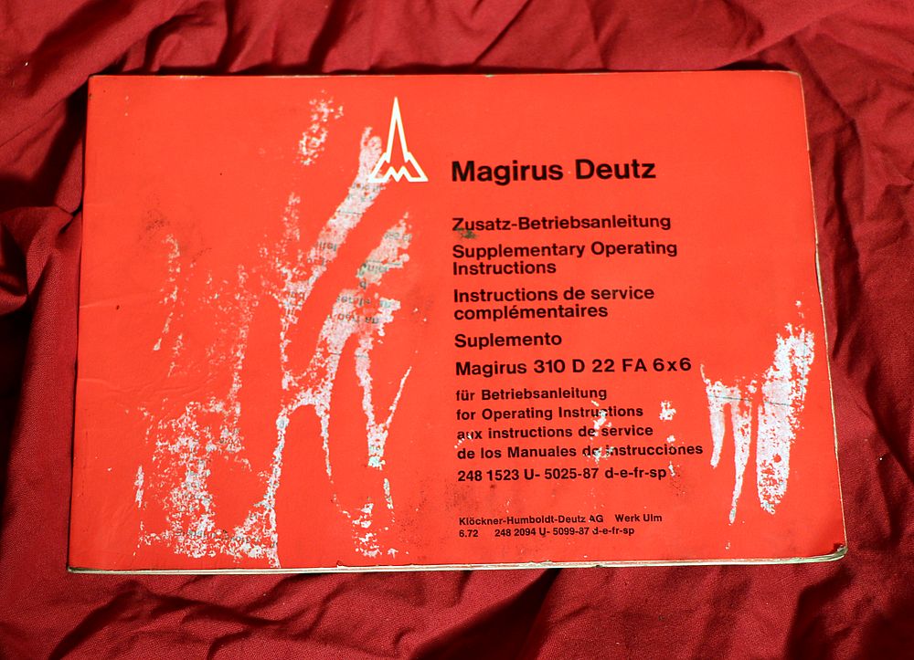 Zusatz Anleitung Magirus 310 D 22 FA 6x6