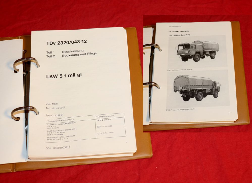 MAN Kat 4x4 5t gl Bundeswehr TDv Anleitung