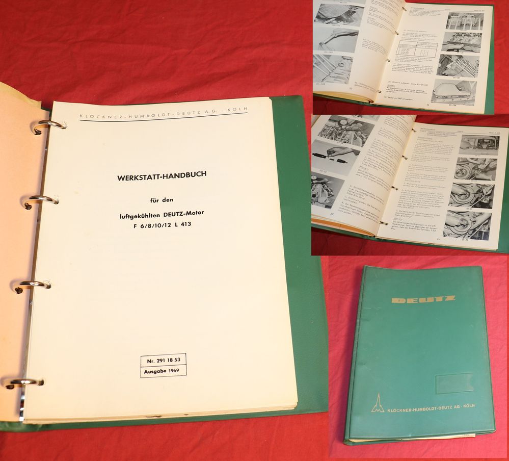 Deutz Motoren F 6, 8, 10, 12 L 413 Werkstatthandbuch